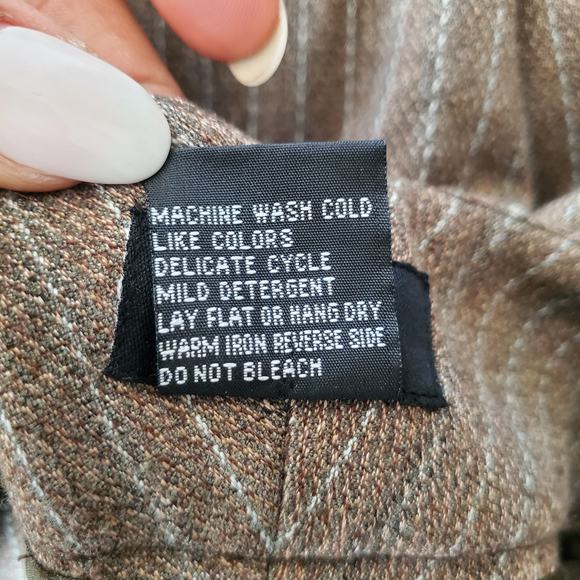 R.Q.T Striped Cuffed Ankle Pants Suit 8 - Picture 16 of 16